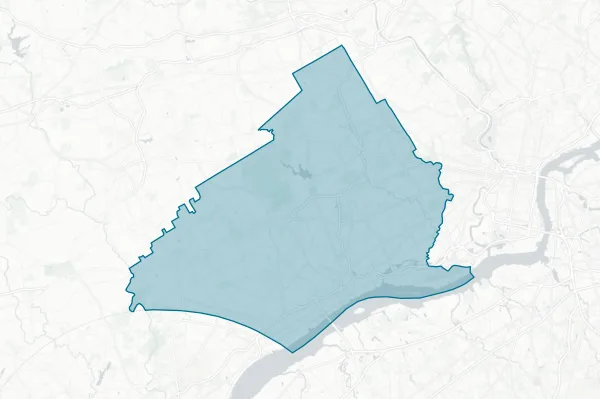 County of Delaware — detail map