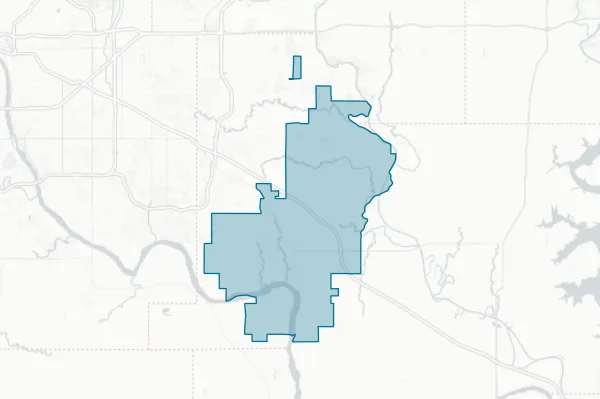 Coweta Public Schools — detail map
