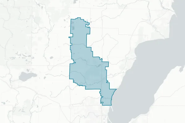 Oconto Falls Public School District — detail map
