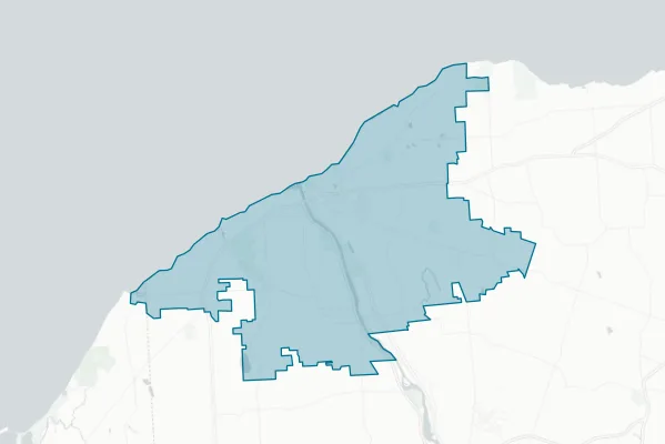 Oswego City School District — detail map