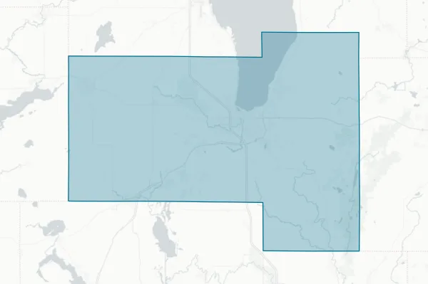 Fond du Lac County — detail map