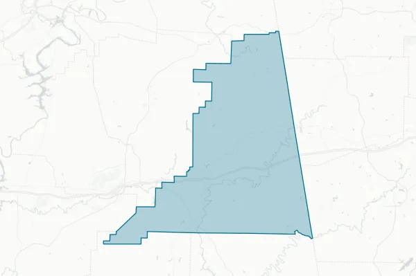 Cleburne County Commission — detail map