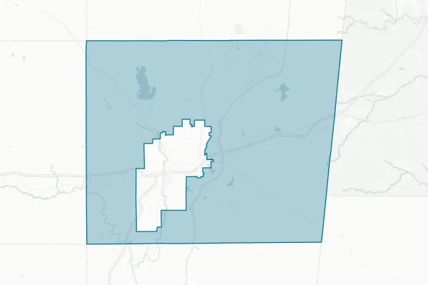 Lauderdale County School District — detail map