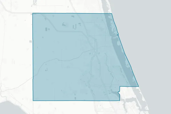 St Lucie County — detail map
