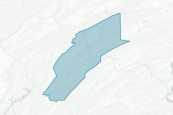 County of Mifflin — detail map