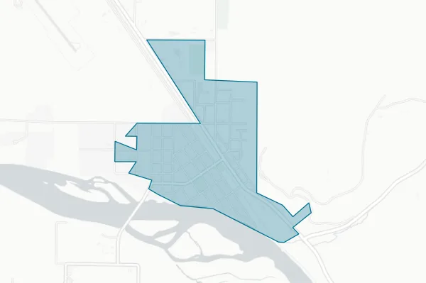 Town of Plains — detail map
