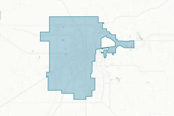 City of Starkville — detail map