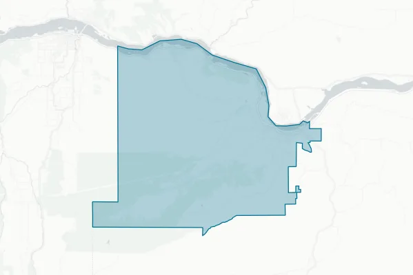 North Wasco County School District 21 — detail map