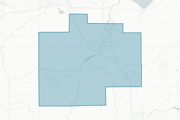 County of Saginaw — detail map