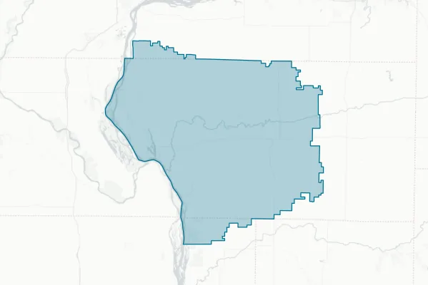 Mercer County School District No. 404 — detail map