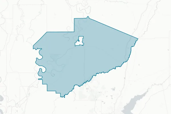 Yazoo County School District — detail map