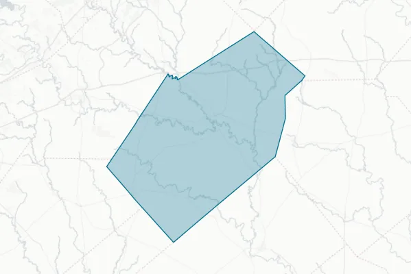 Gonzales County Texas — detail map