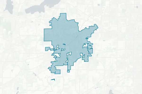 City of Waukesha — detail map