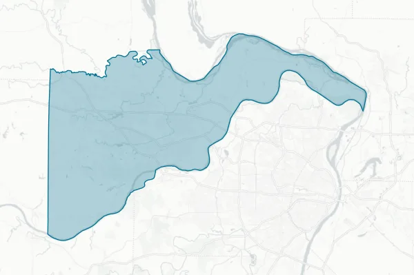 St. Charles County — detail map