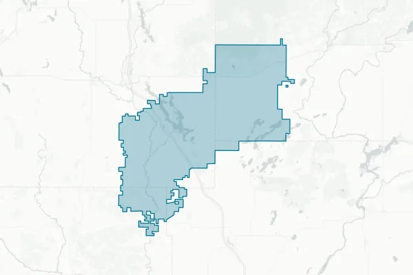 Chetek-Weyerhaeuser Area School District — detail map