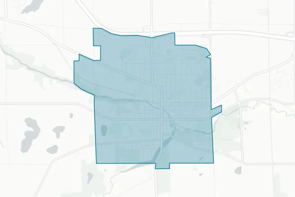 City of Albion City Hall — detail map