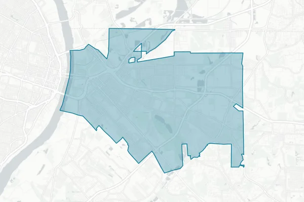 East St Louis School District 189 — detail map