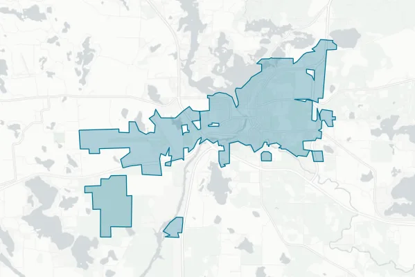 City of Rhinelander — detail map