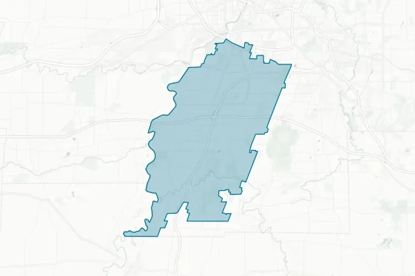 Rush-henrietta Central School District — detail map