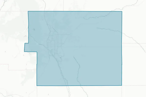 El Paso, County of — detail map