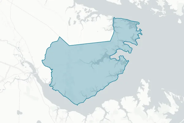 Pamlico County Board of Education — detail map