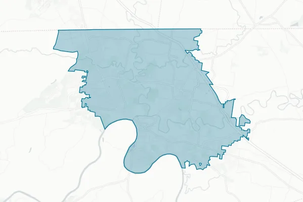 City of Clarksville — detail map