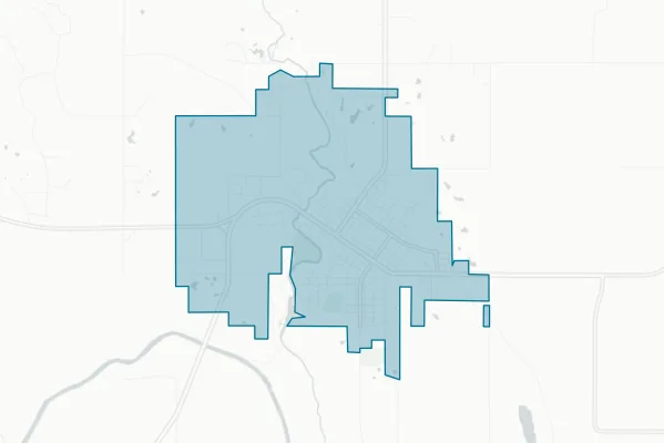 City of Tishomingo — detail map