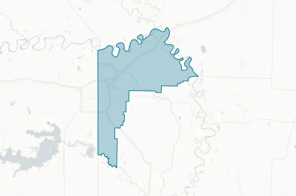 Texarkana Arkansas School District — detail map