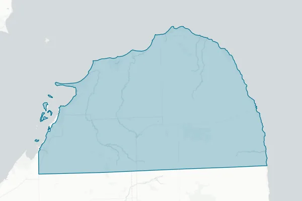 County of Huron — detail map