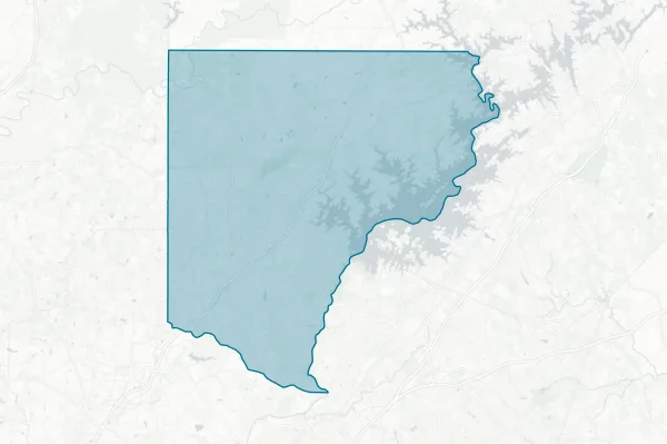 Forsyth County — detail map