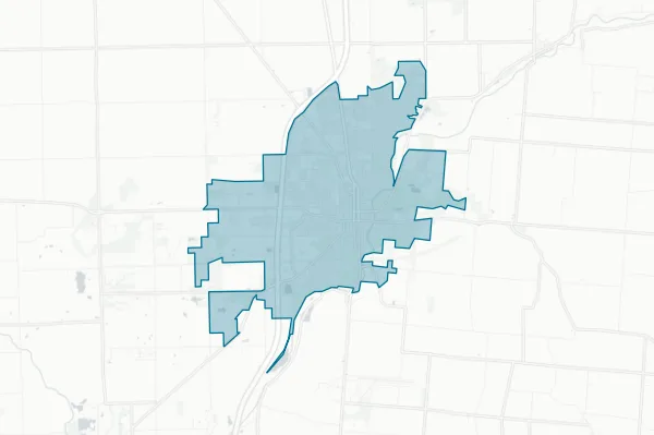 City of Sidney — detail map