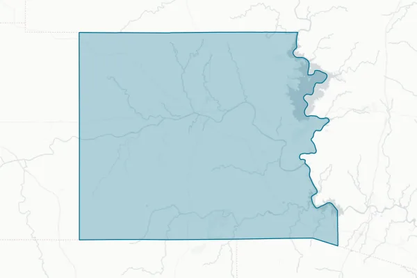 Llano County — detail map