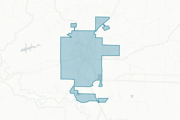 City of Russellville — detail map