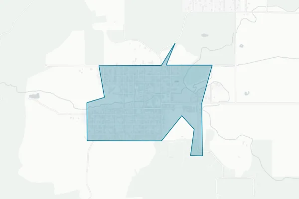 Town of Hot Springs — detail map