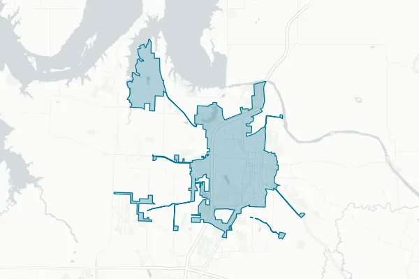 City of Dension — detail map