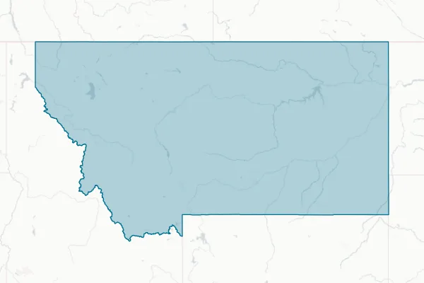 State of Montana — detail map