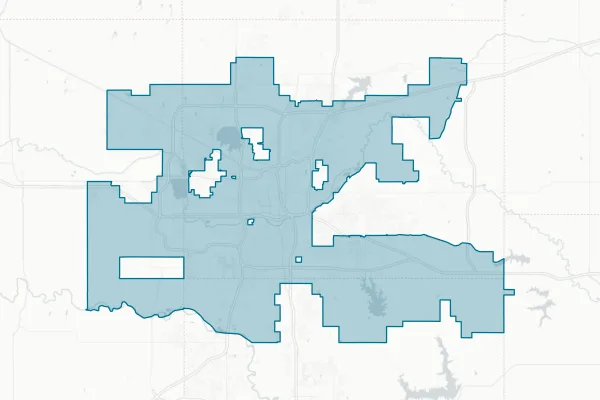 The City of Oklahoma City — detail map