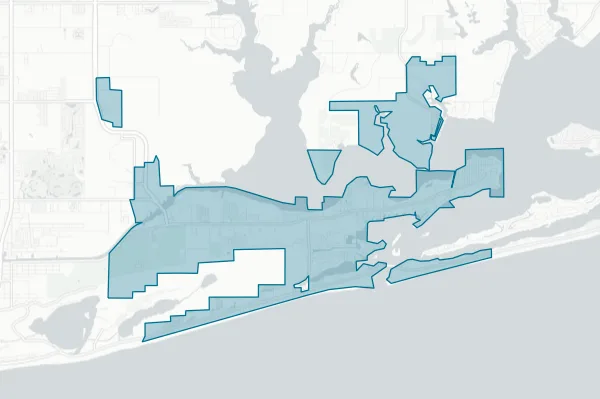 The City of Orange Beach — detail map