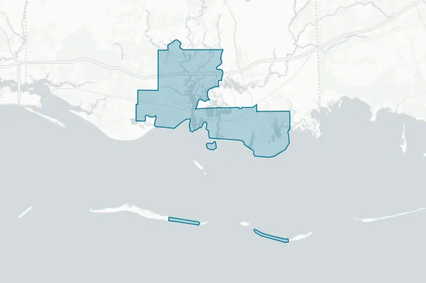 Pascagoula-gautier School District — detail map