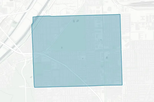 Indian Springs School District No. 109 — detail map