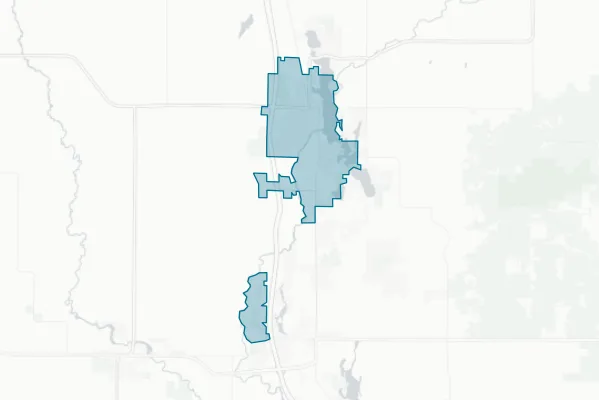 City of Rice Lake — detail map