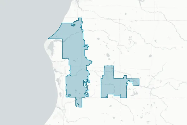 Mason County Central School District — detail map
