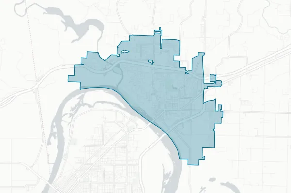 City of Van Buren — detail map