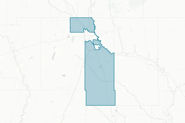 Forrest County School District — detail map