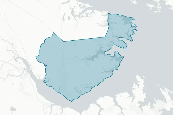 Pamlico County — detail map