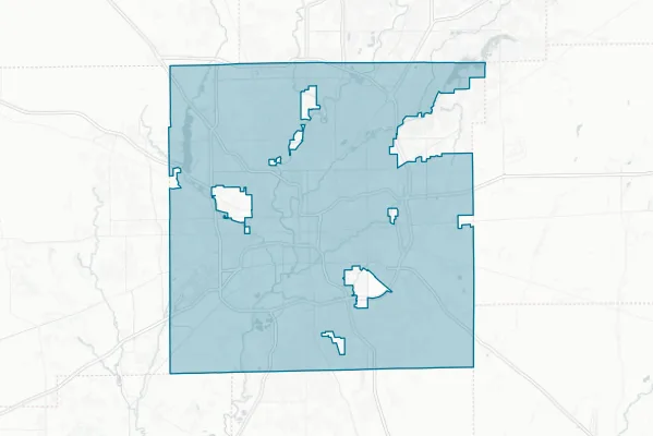 City of Indianapolis — detail map
