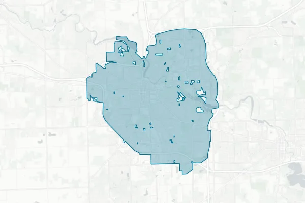 City of Ann Arbor — detail map