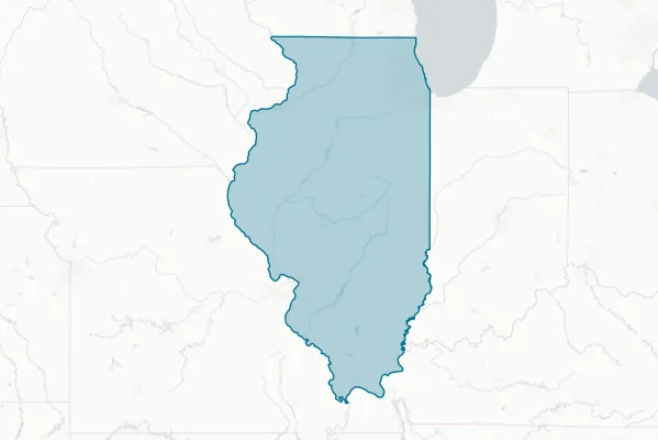 State of Illinois — detail map