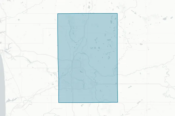 County of Kent — detail map
