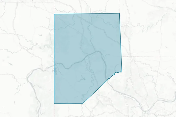 County of Beaver — detail map